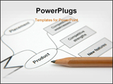  Power Point Template of - Photo showing pencil with a printout of a marketing strategy - Royalty Free PPT