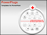  Power Point Template of - illustrated medical icons set - Royalty Free PPT