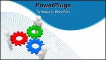  Power Point Template of - Business concept. Isolated on white. 3d render - Royalty Free PPT