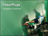  Power Point Template of - Nurses and doctors preparing the patient for an operation in a hospital. - Royalty Free PPT