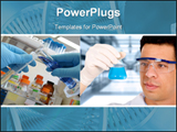  Power Point Template of - Scientist In A Science Laboratory doing research - Royalty Free PPT