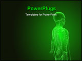  Power Point Template of - 3d rendered x-ray illustration of a human skeleton - Royalty Free PPT