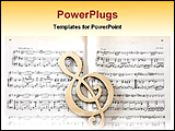  Power Point Template of - a classical sheet of music - Royalty Free PPT