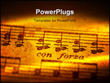  Power Point Template of - musical notes creative lighting. - Royalty Free PPT