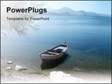  Power Point Template of - Tranquil scene of Lake Egirdir in Turkey. - Royalty Free PPT
