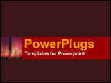 Power Point Template of - Looking up at crosses sihouetted by the sunset - Royalty Free PPT