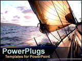  Power Point Template of - Sail boat in water - Royalty Free PPT