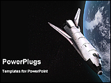  Power Point Template of - a space shuttle moving around the earth - Royalty Free PPT