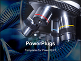  Power Point Template of - Microscope lenses extreme close-up - detail of different magnifications - Royalty Free PPT