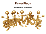 Power Point Template of - service men are providing different services - Royalty Free PPT