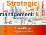  Power Point Template of - Word cloud tags concept illustration of strategic management - Royalty Free PPT