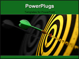  Power Point Template of - dartboard - Royalty Free PPT
