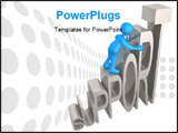  Power Point Template of - Computer generated 3d image - Support . - Royalty Free PPT