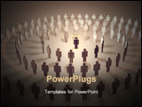  Power Point Template of - Illustration of a spiral of people surrounding an individual - Royalty Free PPT