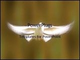  Power Point Template of -  white dove - Royalty Free PPT