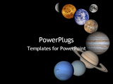  Power Point Template of - planets - Royalty Free PPT