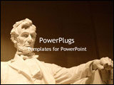  Power Point Template of - Statue of abraham lincoln - Royalty Free PPT