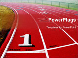  Power Point Template of - curve in track on foggy day - Royalty Free PPT