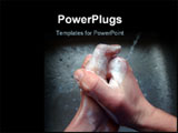  Power Point Template of - hands washing. - Royalty Free PPT