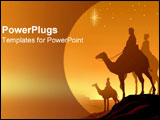  Power Point Template of - The three wisemen stand together. - Royalty Free PPT